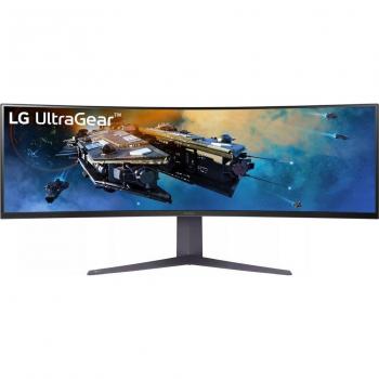 Monitor curvo para juegos LG UltraGear 45GR65DC-B, pantalla de 114,3 cm (45), resolución 5120 x 1440 píxeles Quad HD, color negro