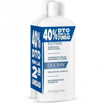 Ducray Elution Champú Duplo Pack 2x400ml con 40% de Descuento en la Segunda Unidad