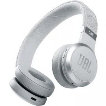 Auriculares supraaurales inalámbricos y con cable JBL Live 460NC Blancos