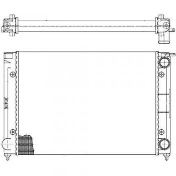 Radiador MAHLE Aftermarket CR 343 000S para refrigeración del motor, compatible con VOLKSWAGEN Golf, Golf Cabriolet, Corrado, Jetta y Scirocco
