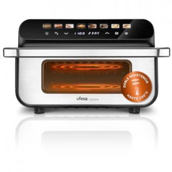 Freidora de Aire Digital Ufesa Jacana 10L 2000W con Doble Resistencia y Pantalla Táctil, Tecnología Air Pulse Ultra 360ºC, Horno Eléctrico de Sobremesa, Accesor