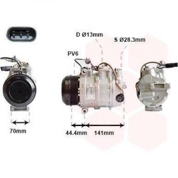 Compresor de aire acondicionado VAN WEZEL 3001K713