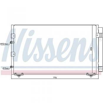 Condensador de aire acondicionado NISSENS 94608 con secador, Aluminio, compatible con R134a