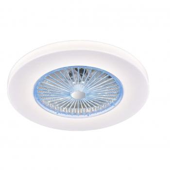 Ventilador Plafón de techo LED Kitale con motor DC CCT Regulable y aspas escondidas