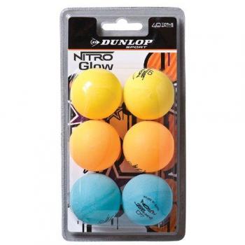 Dunlop Pelotas Tenis Mesa Club Nitro Glow 6 Tricolor