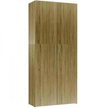 Armario de Almacenaje Aglomerado 80x35,5x180 cm Color Roble Sonoma