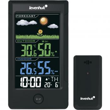 Termohigrómetro Digital Levenhuk Wezzer Teo TH40 con Pantalla LCD y Sensor de Temperatura y Humedad