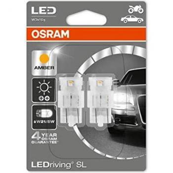 Lámpara LED OSRAM LEDriving W21/5W Ámbar 12V (Paquete de 2) 7515DYP-2BL