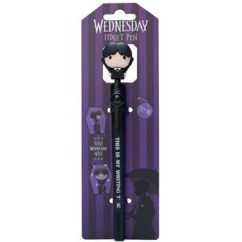 Bolígrafo Fidget Miércoles Addams - 1 pieza, color negro