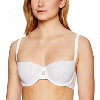 DKNY Sheers Camiseta para mujer - blanco - 70 C