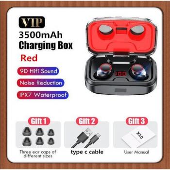 Auriculares TWS Bluetooth Inalámbricos 3500mAh Estéreo 9D Deportivos Resistentes al Agua con Micrófono