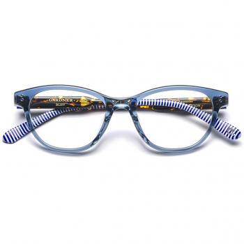 Etnia Barcelona Gardner BLHV Armazones para Mujer Azules, 50 Lentes Recetadas Para Mujer Azules, Gafas Recetadas para Mujer Azules