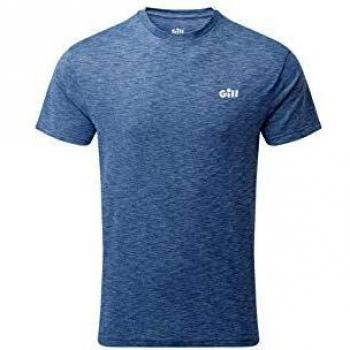 Gill Capa de Manga Corta para Hombre Holcombe Crew, Capas Cortas para navegar y Esquiar - Océano - Cuidado fácil y Lavable a máquina