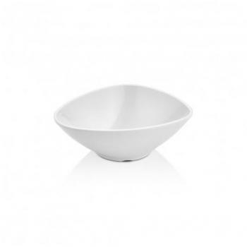 Ensaladera Oval Melamina Blanca 23x18 cm - Resistente y Fácil de Limpiar