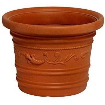 Vaso Redondo Prestige de Plástico para Plantas, Diámetro 45 cm, Altura 35 cm