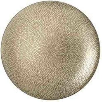 Juego de 6 Platos Llanos Medard de Noblat en Gres Crema de 27 cm