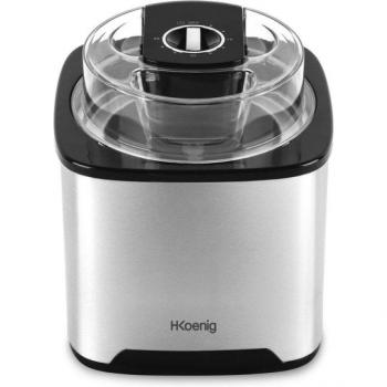 Heladera H.Koenig SRB80 - Sorveteira de Acero Inoxidable con Capacidad de 2 Litros y Potencia de 12W