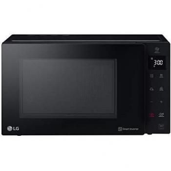 LG MH6535GIB - Microondas con grill, 25 litros, 1000 W, Smart Inverter, display digital, Color Negro