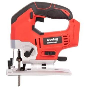Sierra de Calar Inalámbrica 20V con Motor Sin Escobillas, Velocidad Variable 0-3000 rpm, Corte en Ángulo ±45° - Sin Batería ni Cargador