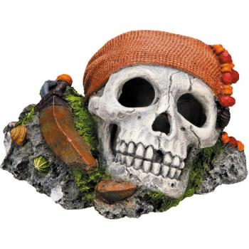 Decoración Acuática Pirata Calavera 14,5 x 12,5 x 8,5 cm