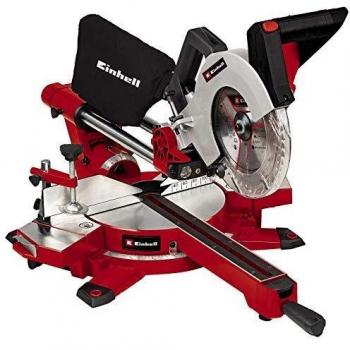 Einhell TE-SM 2131 Dual -Ingletadora telescópica dual Profesional, 1600 W, 230 V, función de arranque suave