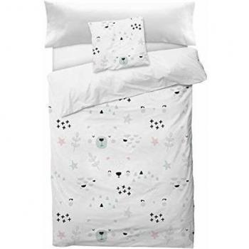 NORKIDS Funda nórdica Faces White Cama 90