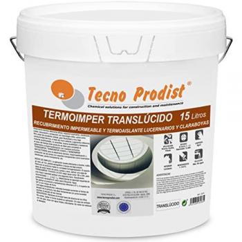 Termoimper Translúcido 15L - Impermeabilizante Elástico Aislante Térmico para Claraboyas y Lucernarios