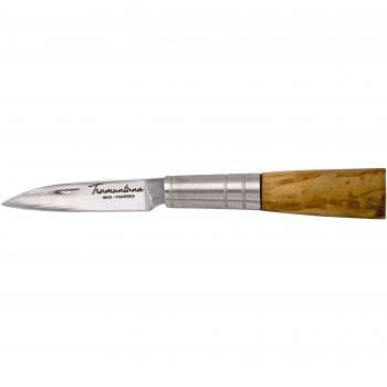 Navaja Gallega Tramuntana Knives TK-336 con Mango de Madera de Olivo y Hoja de Acero Inoxidable 420 de 5,0 cm