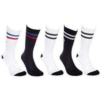 Globe Lets Get It Crew Sock 5 Pack Calcetines, Hombre, Assorted, 39/44.5