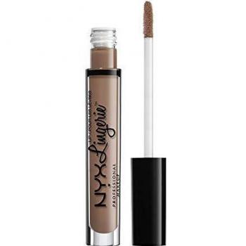 NYX Professional Makeup Pintalabios Lip Lingerie Liquid Lipstick, Acabado Cremoso y Mate, Larga Duración, Fórmula Vegana, Tono: Delicate To Lust