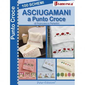 Toalla de Mano con 100 Diseños para Bordado a Punto de Cruz