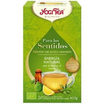 Yogi Tea Para los Sentidos Energía Natural Bio 20 Bolsitas/Filtros/Bolsas