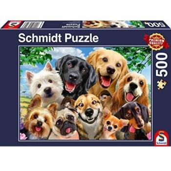 Puzzle Schmidt de 500 Piezas - Selfie de Perros