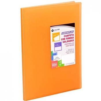 Carchivo -Carpeta Carchiplas Book de 30 fundas, color naranja