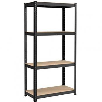 Estantería Pesada de Acero - Juego de 2 Unidades, Montaje Rápido, Carga de 520 kg, 40x80x160 cm, Ideal para Instrumentos, Garaje, Almacén y Tr