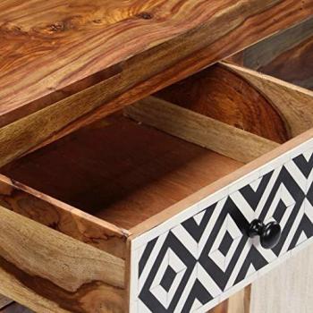 Aparador 140x40x80 cm de Madera Maciza de Sheesham con 2 Puertas y 6 Cajones