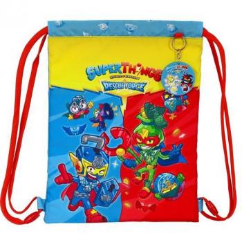 Saco Plano Junior Superthings 'Rescue Force' 26x34x1cm - Safta