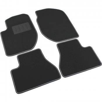 Il Tappeto Auto El Alfombra Coche, sprint02400, Alfombrillas Moqueta Negra Antideslizante, Bordo Bicolor, salvatacco Reforzado