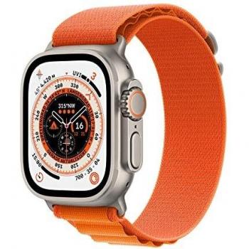 Apple Watch Ultra GPS + Cellular 49mm Titanio con Correa Alpine Loop Naranja L