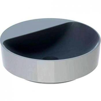Lavabo Redondo Geberit VariForm de 45cm con Orificio para Grifería, sin Rebose, KeraTect, Color Blanco