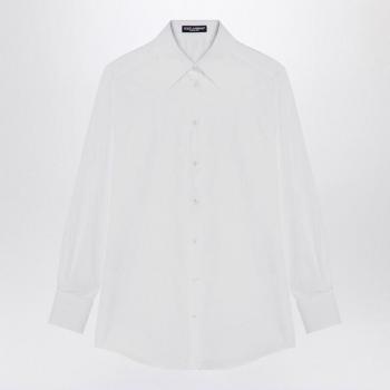 Dolce & Gabbana Women's White Cotton Poplin Shirt, Size 40, F5S76TGDCOL