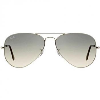 Ray-Ban Aviator RB3025 003/32 Silver Grey Gradient Sunglasses 55mm Metal - Unisex