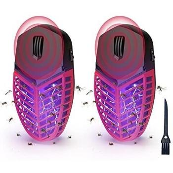 ALIFOR Lámpara Antimosquitos,Repelente Ultrasónico 2 en 1 de Control de Plagas,Anti Cucarachas, Moscas, Mosquitos, Ratones, Arañas,100% Inofensivo para Mascotas y Humanos
