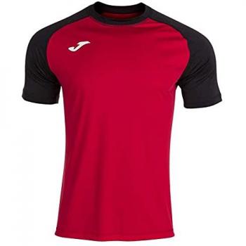 Camiseta manga corta hombre Teamwork roja y negra Joma