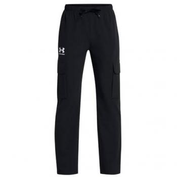 Under Armour Boys' Icon Woven Cargo Pants - Black, Size 10-12 Years
