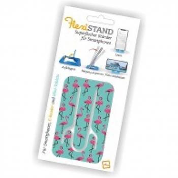 Soporte Teléfono Flexistand Flamencos - Superflaco, Ajustable, para Smartphones y Mini-Tablets, Uso Vertical y Horizontal