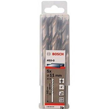 Bosch Professional 2608595079 Metal Drill bits HSS-G, DIN 338, Silver