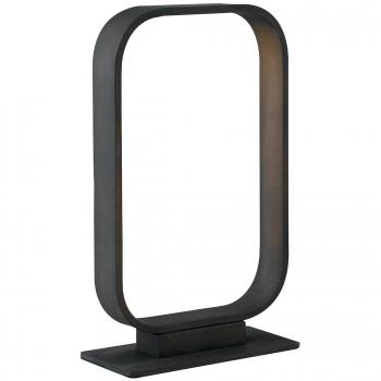 Lámpara de sobremesa LED Moka Aluminium Marrón 1 ampoule 2450lm 3000K 16x26x7cm