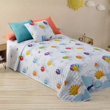 Colcha Bouti Infantil globos de papel Manterol