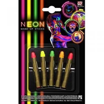 Set de 5 Matitas Fluorescentes para Maquillaje Adulto, Talla Única
